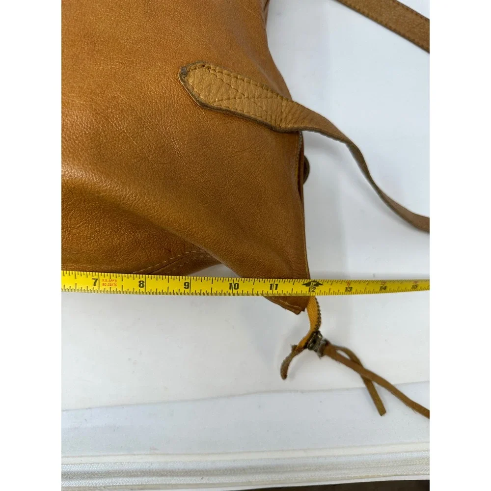 Rowdy Softened Unlined Leather Tote in Cedar